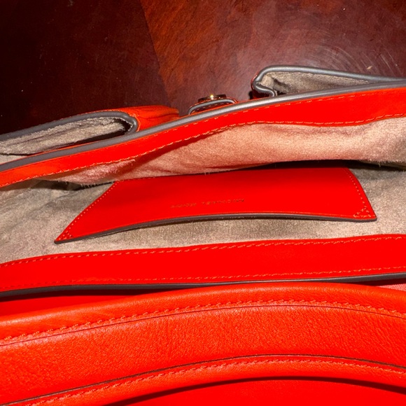 Michael Kors Orange Leather Shoulder Bag - Picture 2 of 9